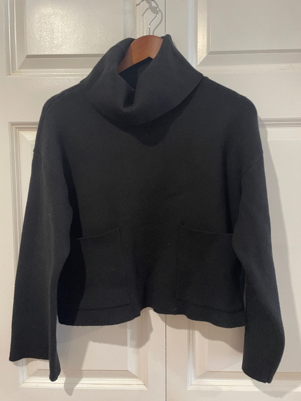 Truth by Republic - black crop turtleneck sweater